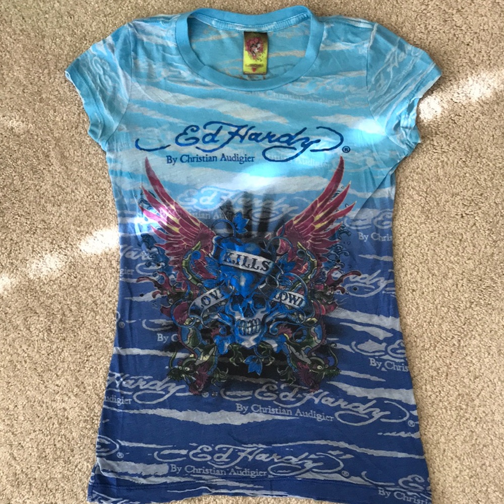 Ed Hardy Skull Tee - Size S